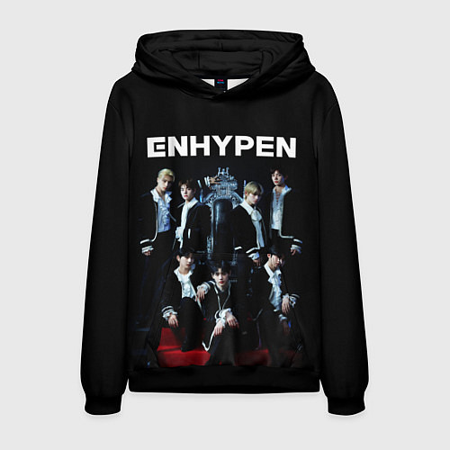 Мужская толстовка ENHYPEN: Хисын, Джей, Джейк, Сонхун, Сону, Ни-Ки, / 3D-Черный – фото 1