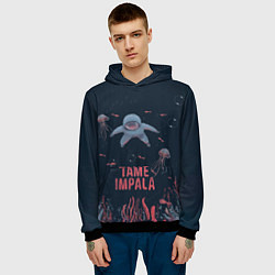 Толстовка-худи мужская Tame impala under water, цвет: 3D-черный — фото 2