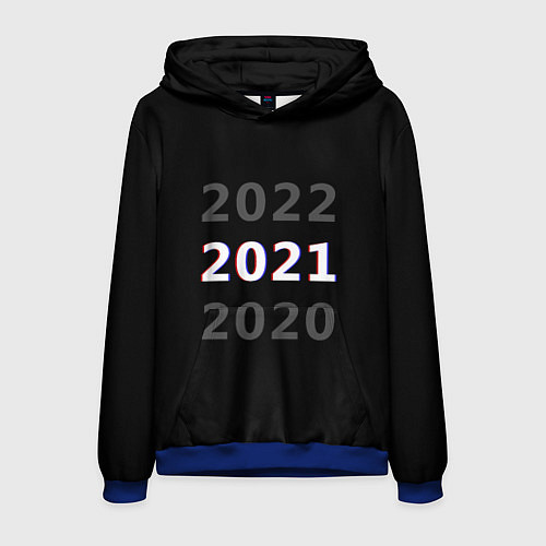 Мужская толстовка 2020 2021 2022 / 3D-Синий – фото 1