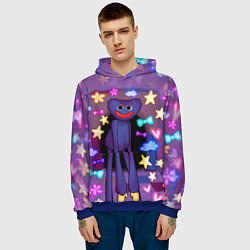 Толстовка-худи мужская POPPY PLAYTIME - МИЛЫЙ ХАГГИ ВАГГИ, цвет: 3D-синий — фото 2