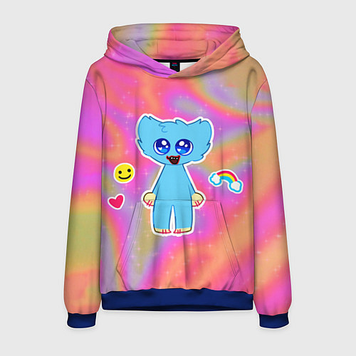 Мужская толстовка POPPY PLAYTIME - МАЛЫШ ХАГГИ ВАГГИ / 3D-Синий – фото 1