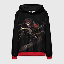 Толстовка-худи мужская The Grim Buffoon, цвет: 3D-красный