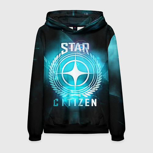 Мужская толстовка Star Citizen spaceship / 3D-Черный – фото 1