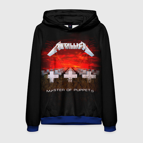 Мужская толстовка Master of Puppets - Metallica / 3D-Синий – фото 1