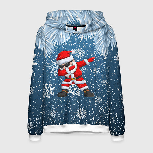 Мужская толстовка DAB SANTA WINTER / 3D-Белый – фото 1