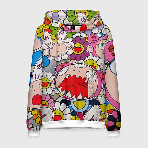 Мужская толстовка Takashi Murakami кричащий арт / 3D-Белый – фото 1