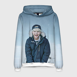 Толстовка-худи мужская MIN YOONGI BTS WINTER, цвет: 3D-белый