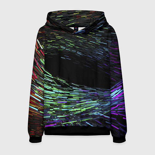 Мужская толстовка Абстрактные Частицы / 3D-Черный – фото 1