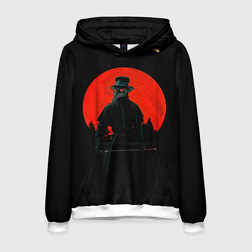 Мужская толстовка Plague doctor ЧУМНОЙ ДОКТОР / 3D-Белый – фото 1