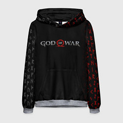 Мужская толстовка GOD OF WAR LOGO, РУНЫ