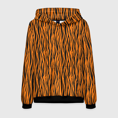 Мужская толстовка Тигровые Полосы / 3D-Черный – фото 1