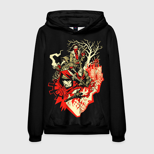 Мужская толстовка Darkest Dungeon - Темнейшее подземелье / 3D-Черный – фото 1