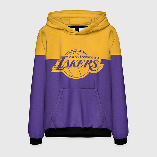 Мужская толстовка LAKERS LINE HEXAGON SPORT / 3D-Черный – фото 1