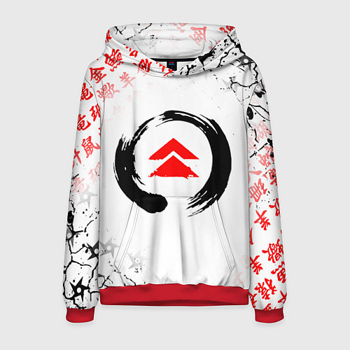 Мужская толстовка ПРИЗРАК ЦУСИМЫ ЭМБЛЕМА GHOST OF TSUSHIMA / 3D-Красный – фото 1