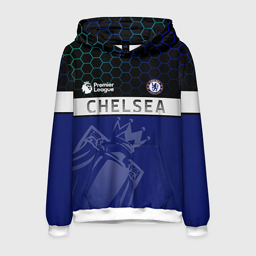 Мужская толстовка FC Chelsea London ФК Челси Лонон / 3D-Белый – фото 1