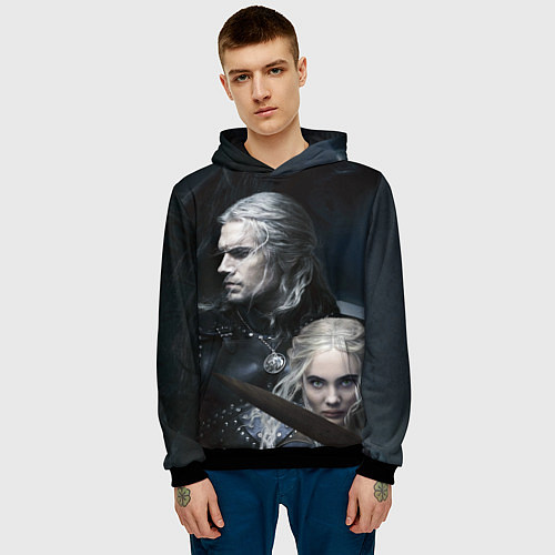 Мужская толстовка THE WITCHER 2 SEASON / 3D-Черный – фото 3