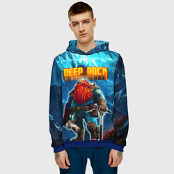 Толстовка-худи мужская Deep Rock Galactic Scout, цвет: 3D-синий — фото 2