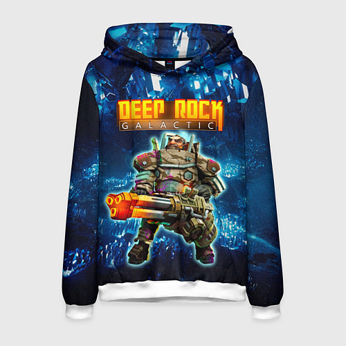 Мужская толстовка Deep Rock Galactic Gunner / 3D-Белый – фото 1