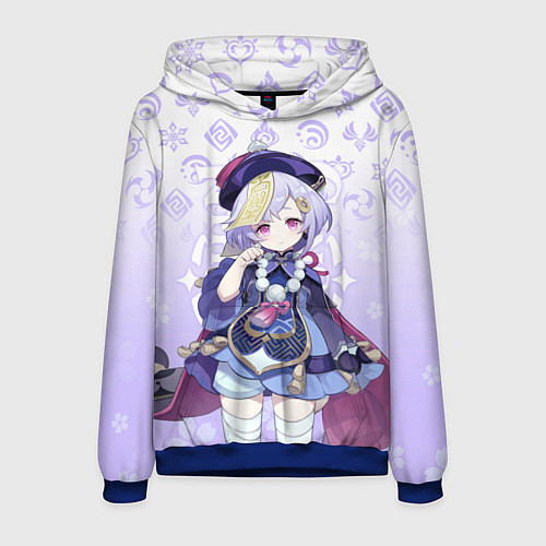 Мужская толстовка QIQI КИКИ ГЕНШИН ИМПАКТ ГЕРОИНЯ / 3D-Синий – фото 1