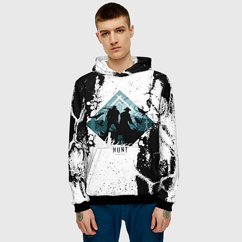Мужская толстовка Охотники за головами монстров / 3D-Черный – фото 3