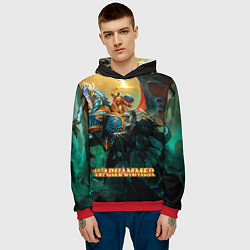 Толстовка-худи мужская Warhammer арт, цвет: 3D-красный — фото 2