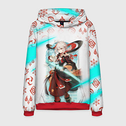 Толстовка-худи мужская КАДЗУХА ГЕРОЙ ГЕНШИН ИМПАКТ GENSHIN IMPACT NEON, цвет: 3D-красный