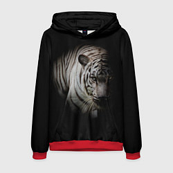 Толстовка-худи мужская Загадочный тигр, цвет: 3D-красный