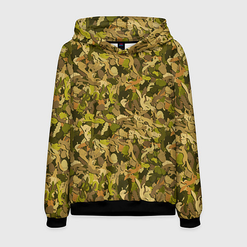 Мужская толстовка Белки в дубовом лесу / 3D-Черный – фото 1