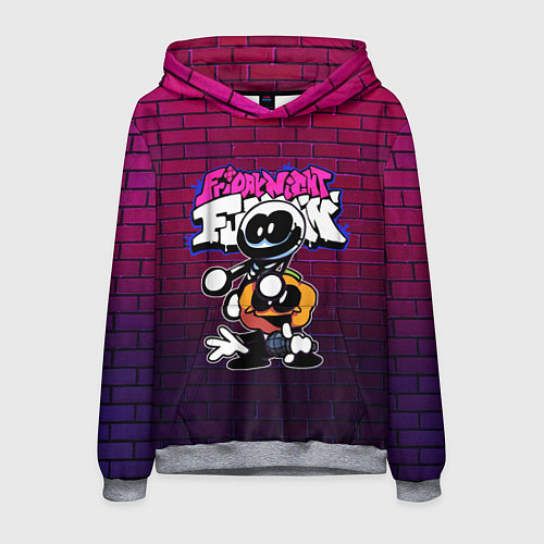 Мужская толстовка Скид и Памп Skid and Pump / 3D-Меланж – фото 1