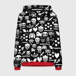 Мужская толстовка UNDERTALE PATTERN БЕЛЫЙ