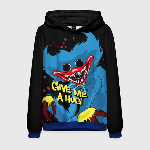 Мужская толстовка Huggy Wuggy - Poppy Playtime / 3D-Синий – фото 1