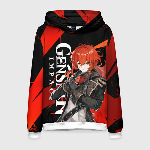 Мужская толстовка ДИЛЮК ИЗ МОНДШТАТА DILUC / 3D-Белый – фото 1