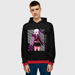 Толстовка-худи мужская Кёко Киригири - Danganronpa, цвет: 3D-красный — фото 2