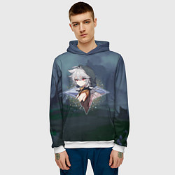 Толстовка-худи мужская Рэйзор Razor в примогеме, Genshin Impact Геншин им, цвет: 3D-белый — фото 2