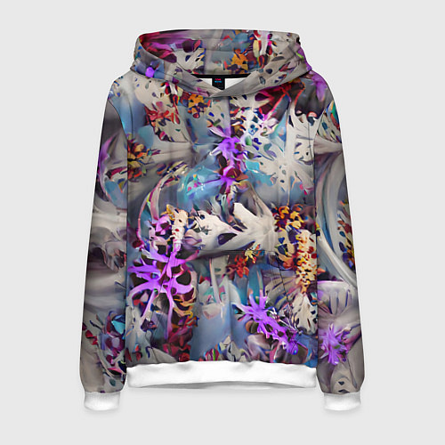 Мужская толстовка Начало зимы / 3D-Белый – фото 1