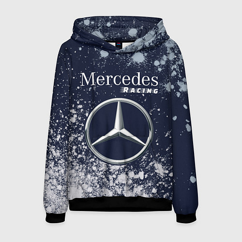 Мужская толстовка MERCEDES Racing Краски / 3D-Черный – фото 1