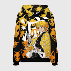 Толстовка-худи мужская ЗЕНИЦУ ZENITSU СТИЛЬ ГРОМА, цвет: 3D-черный