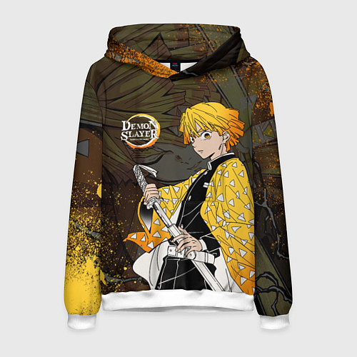 Мужская толстовка ТОМИОКА SLAYER КЛИНОК / 3D-Белый – фото 1