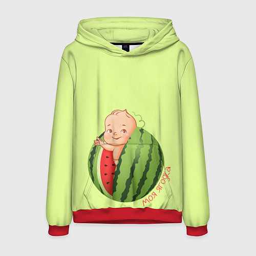 Мужская толстовка Моя ягодка / 3D-Красный – фото 1