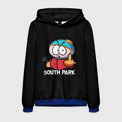 Толстовка-худи мужская Южный парк Эрик South Park, цвет: 3D-синий