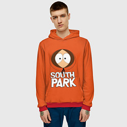 Толстовка-худи мужская Южный парк Кенни South Park, цвет: 3D-красный — фото 2