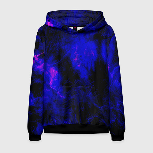 Мужская толстовка Purple Tie-Dye / 3D-Черный – фото 1