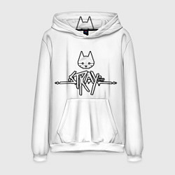 Толстовка-худи мужская Stray, цвет: 3D-белый