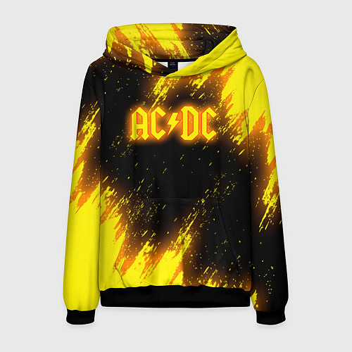 Мужская толстовка ACDC - Neon / 3D-Черный – фото 1