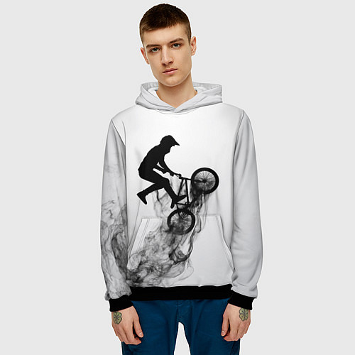 Мужская толстовка ВЕЛОСПОРТ BMX Racing / 3D-Черный – фото 3