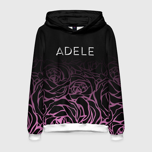 Мужская толстовка Adele Розы / 3D-Белый – фото 1