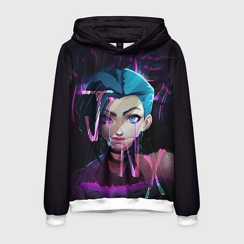 Мужская толстовка League Of Legends Jinx neon / 3D-Белый – фото 1