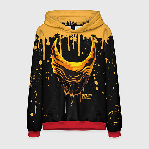 Мужская толстовка Bendy and the Ink Machine Бэнди чудовище / 3D-Красный – фото 1