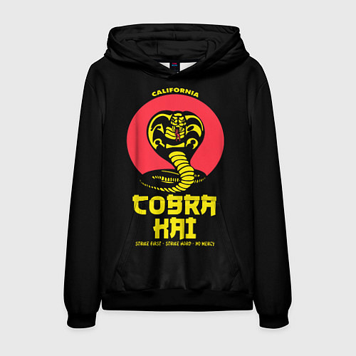 Мужская толстовка Cobra Kai California / 3D-Черный – фото 1