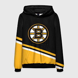 Мужская толстовка Бостон Брюинз, Boston Bruins Диагональные полосы